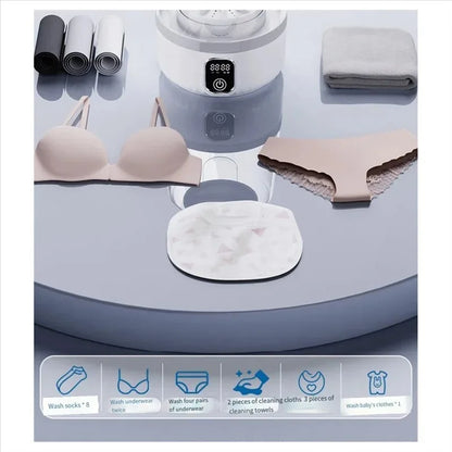 Portable Washing Machine Small Washing Machine Portable Deep Clean Laundry Tool Clothes Cleaner for Socks Portable Laundry Cup