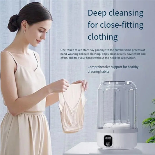 Portable Washing Machine Small Washing Machine Portable Deep Clean Laundry Tool Clothes Cleaner for Socks Portable Laundry Cup